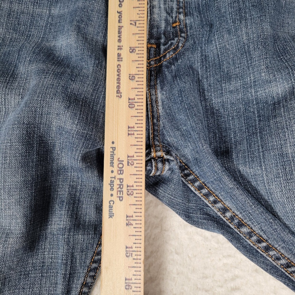 Levis 505 Regular Fit Jeans‎ Mens 36x32 Blue Medium Wash Straight Leg Denim - Picture 7 of 16